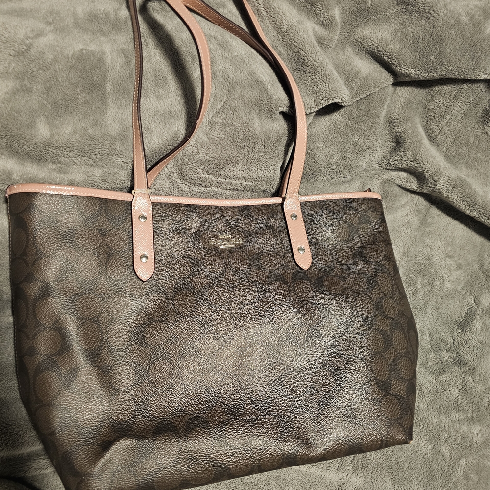 Coach Brown Signature Tote Bag